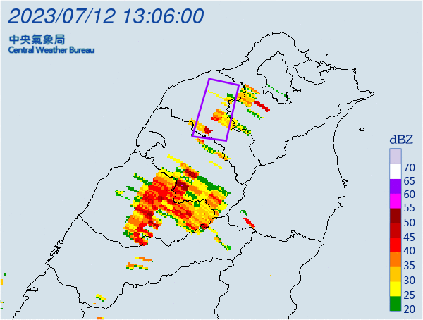 (更新)午後對流雲系發展旺盛 5縣市發布大雷雨即時訊息
