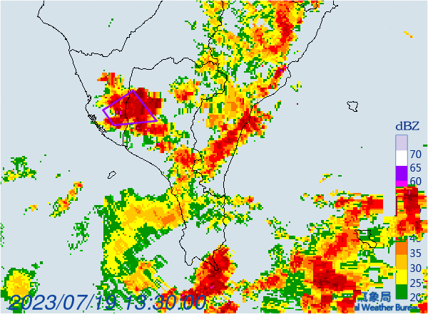(持續更新)雲林嘉義6鄉鎮大雷雨示警 持續時間至18時30